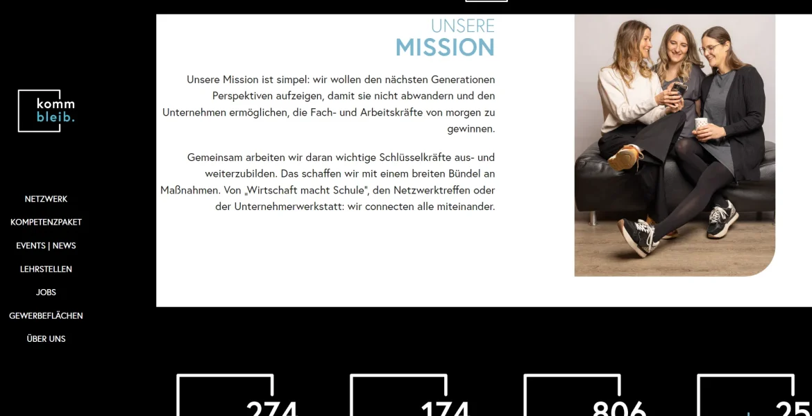 Website komm-bleib.at